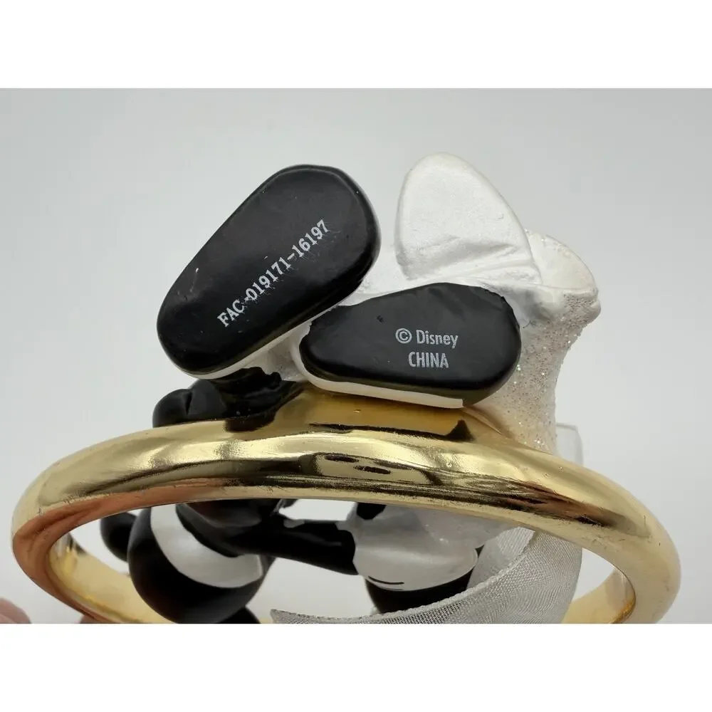 Disney Parks Mickey Mouse & Minnie Mouse Wedding Ring Engagement Ornament NWT